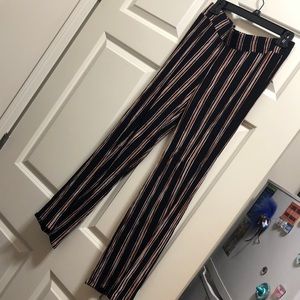 Striped dress pants